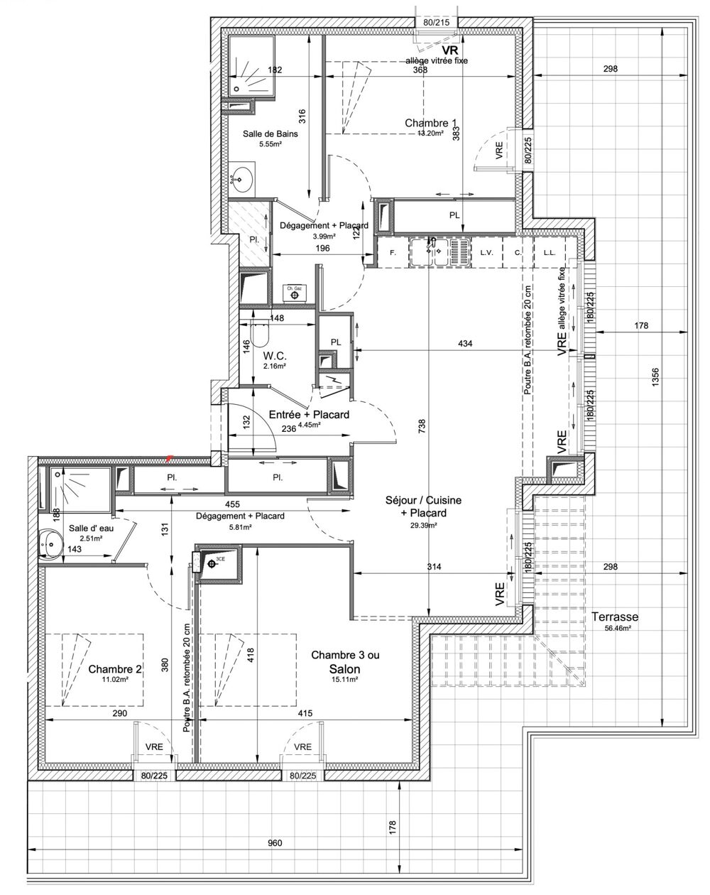 Vente Appartement Superbe T4 dernier tage avec terrasse 56m2 Pornichet
