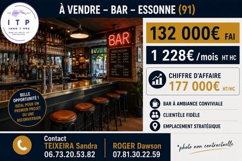 MAGNIFIQUE BAR PUB DANS UNE BELLE VILLE DE L'ESSONNE (91) 132000 91330 Yerres