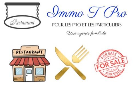   MAGNIFIQUE RESTAURANT MURS & FONDS INDISSOCIABLE DANS UNE VILLE 