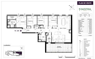  Appartement � vendre 5 pi�ces 115 m�