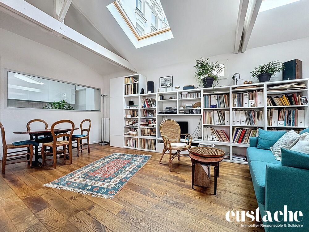 Vente Appartement Superbe Loft de 3 pièces en dernier étage Paris 20