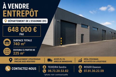 BEL ENTREP&Ocirc;T DANS UNE VILLE D'ESSONNE (91) 648000 91170 Viry-châtillon