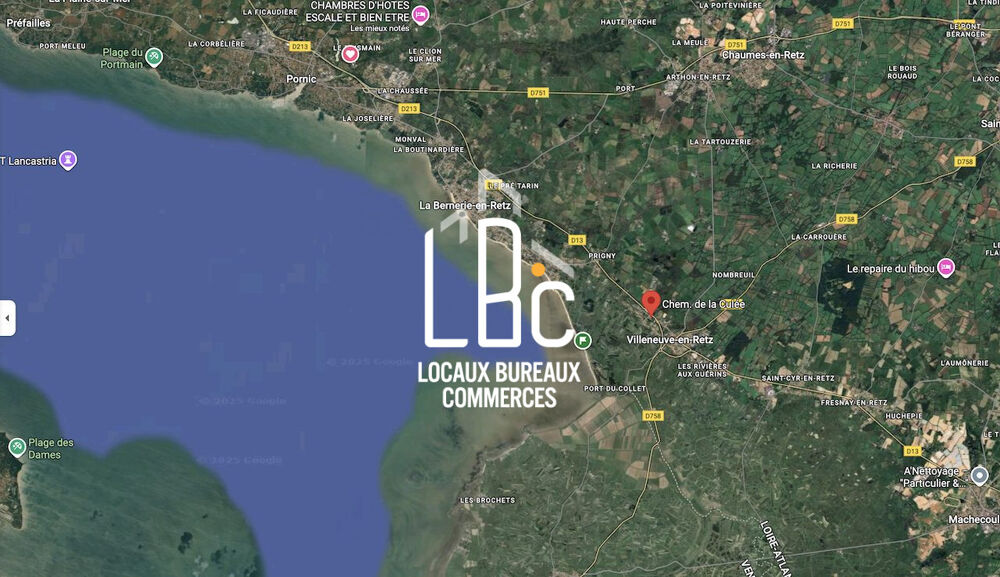 Vente Terrain ROUTE BLEUE BOURGNEUF EN RETZ - Terrain à bâtir 4601 m² Zone Villeneuve-en-retz