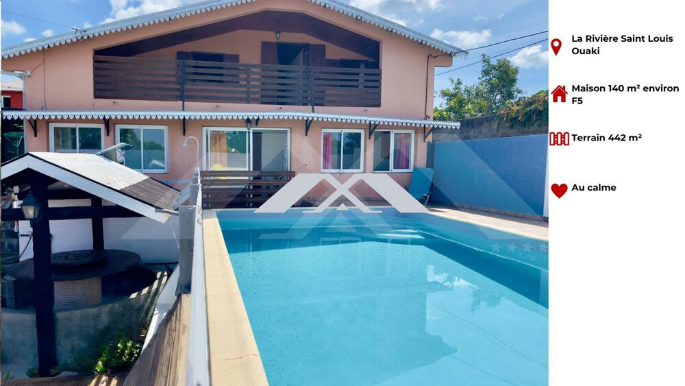Maison F5 140 m² avec piscine La Rivière