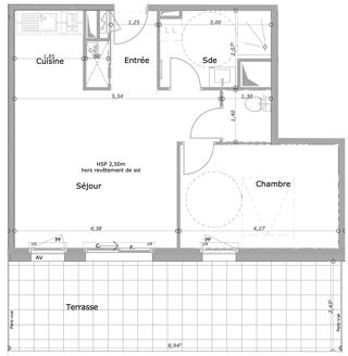  Appartement � vendre 2 pi�ces 47 m�