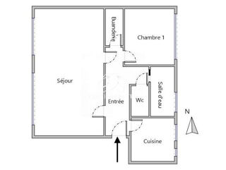  Appartement à vendre 2 pièces 57 m²