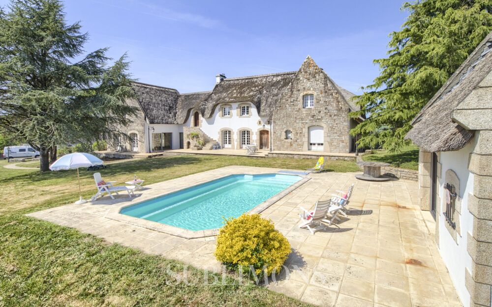 Vente Maison Chaumière d'exception 443 m² – 7 chambres – Piscine – Kervignac
