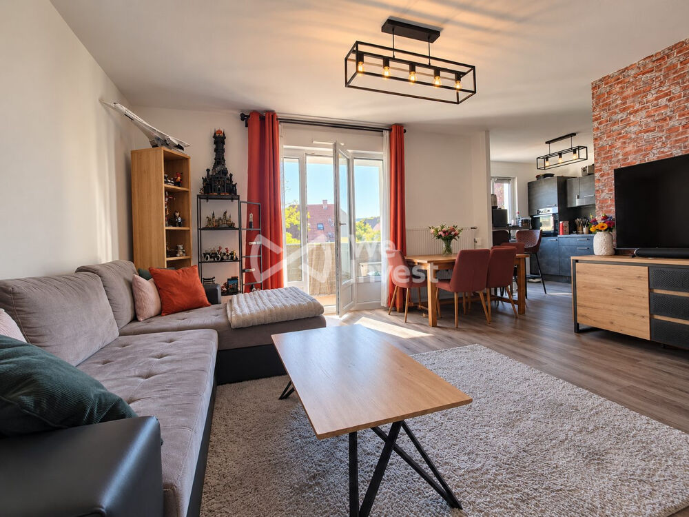 Appartement 3 pièces  66,57 m²  Balcon, garage et cave