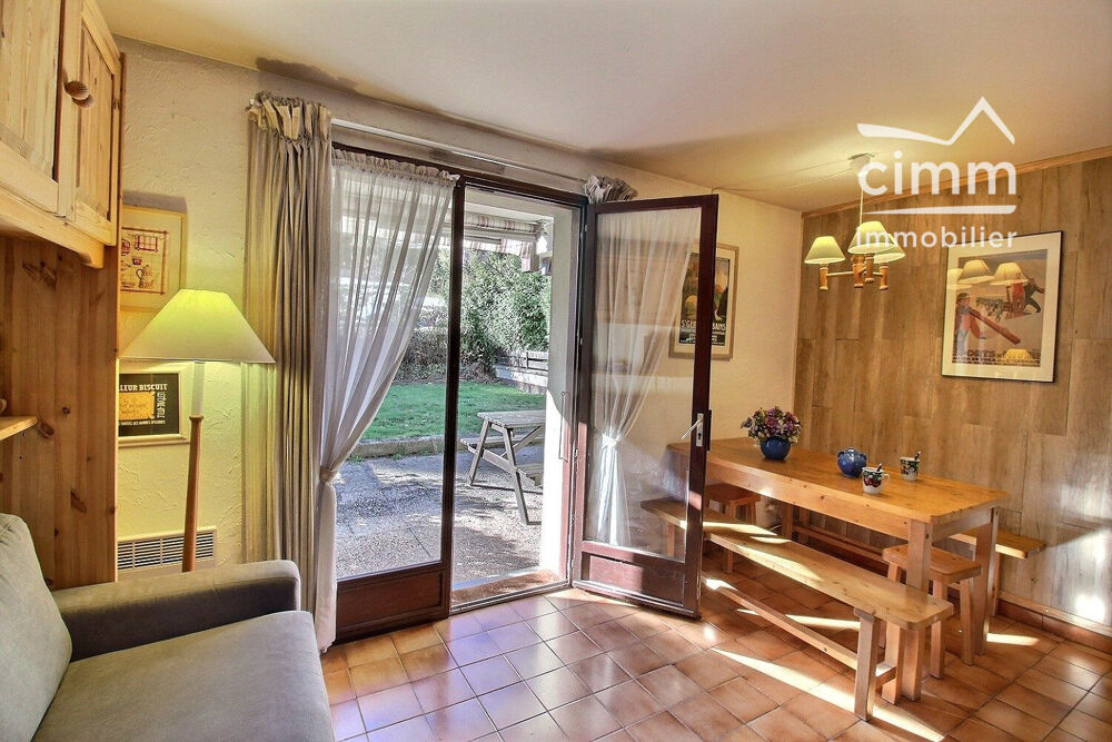 A VENDRE ST GERVAIS(74170) T2 avec jardin, vue Mt Blanc, cave et
