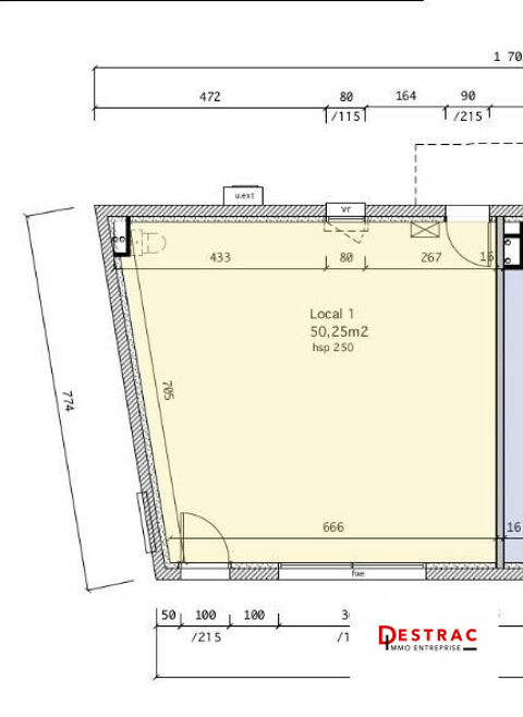 local commercial neuf de 50 m² à Léognan 1200 33850 Lognan