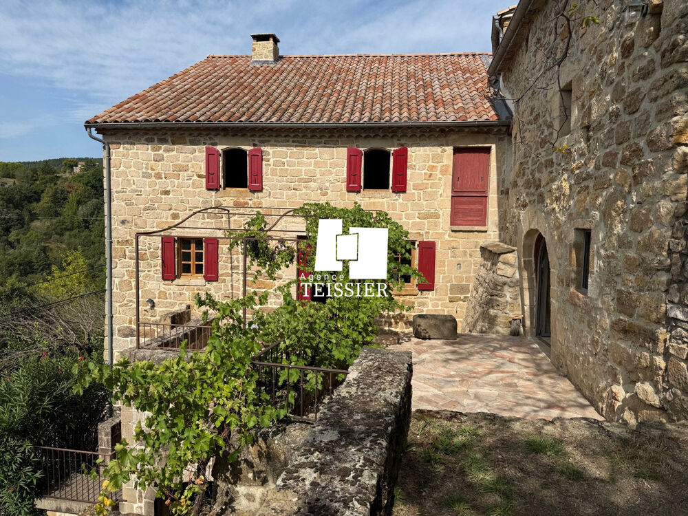 Sud Ardèche : 07140 Les Vans Mas de caractère avec vue dominan