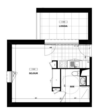  Appartement � vendre 1 pi�ce 28 m�