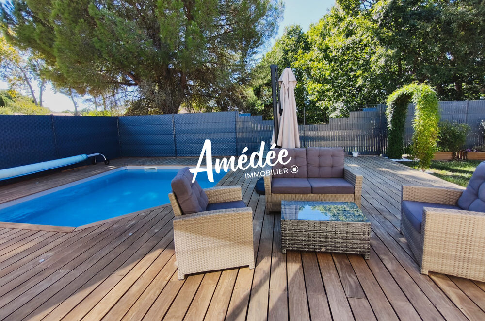 Vente Maison CAMPSAS - Maison de plain-pied récente avec piscine, terrasses, Campsas