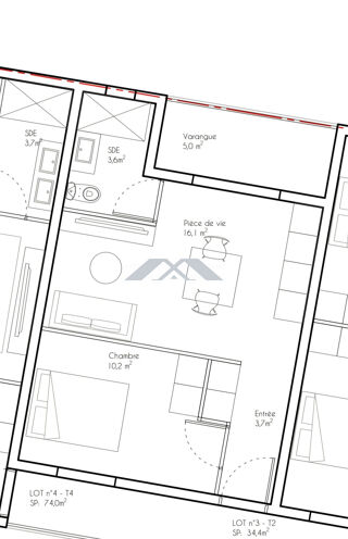  Appartement � vendre 2 pi�ces 34 m�