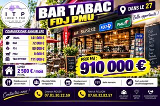   MAGNIFIQUE BAR TABAC FDJ PMU AU COEUR D'UNE VILLE COMMERÇANTE D Rouen