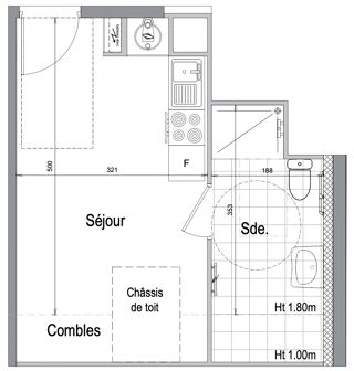  Appartement à vendre 1 pièce 22 m²