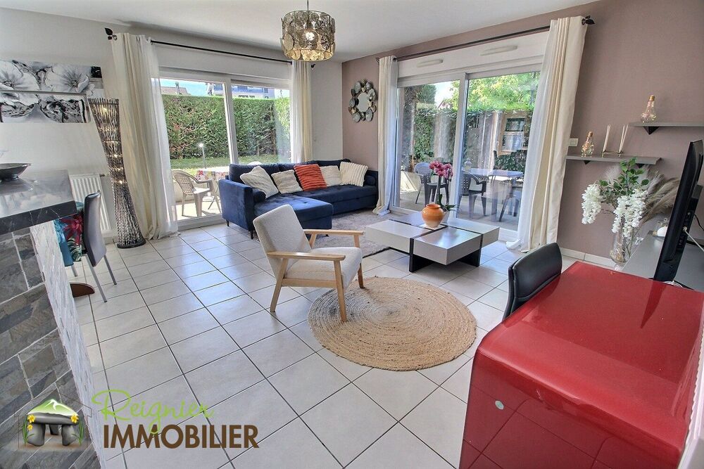 REIGNIER CENTRE  T3 en rez-de-jardin avec terrasse, jardin, g
