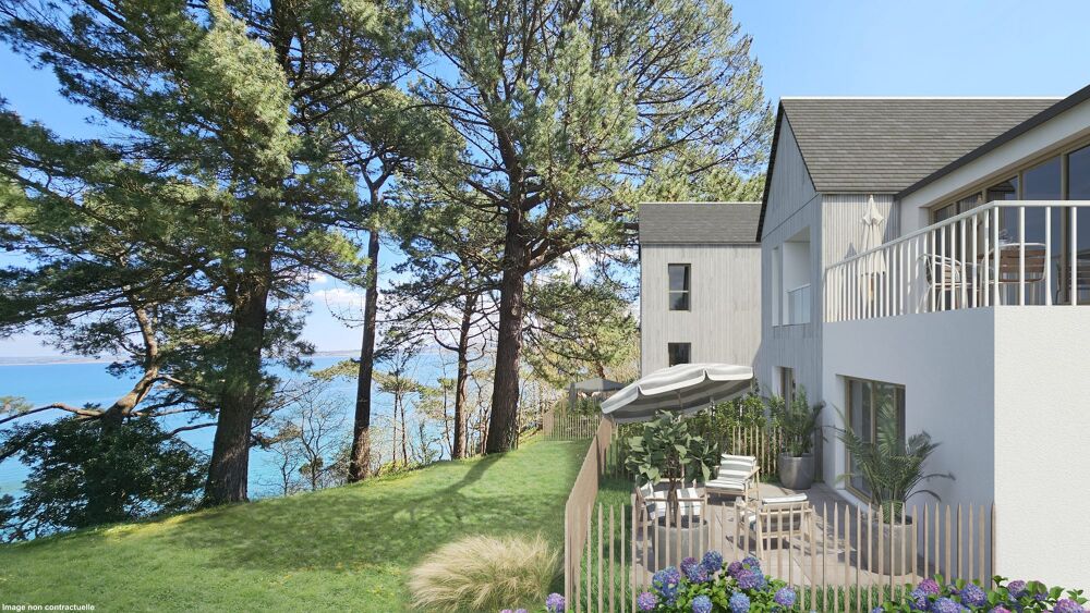 T2 avec jardin, séjour et chambre FRONT DE MER