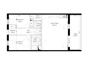  Appartement � vendre 3 pi�ces 1 m�