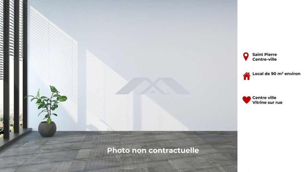   Local 90 m2 Saint-Pierre 