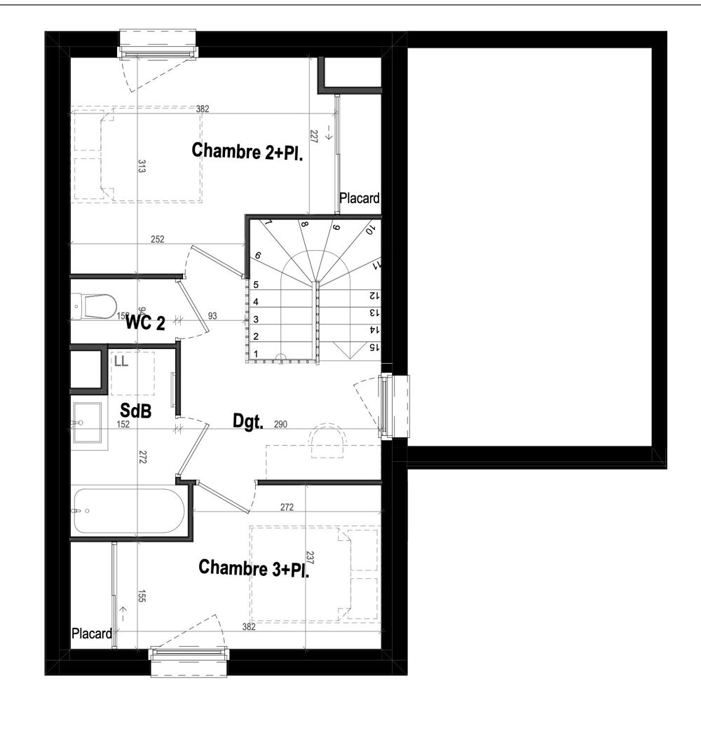 Maison T4 avec chambre RDC
