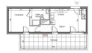  Appartement  vendre 2 pices 40 m