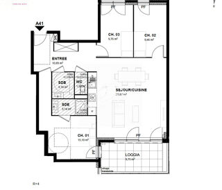  Appartement � vendre 4 pi�ces 86 m�