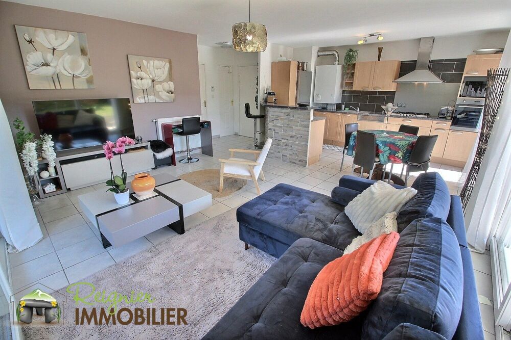 REIGNIER CENTRE  T3 en rez-de-jardin avec terrasse, jardin, g