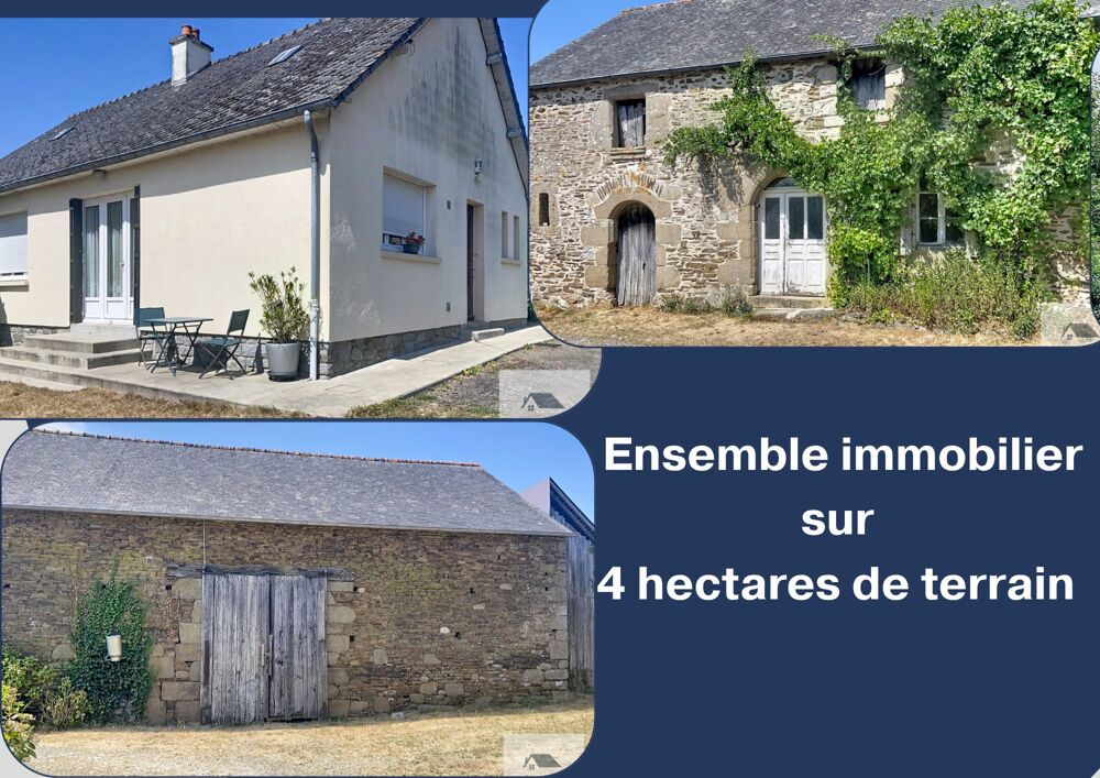Ensemble exceptionnel avec plus de 4 hectares  Deux maisons +