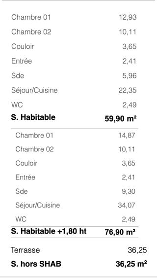  Appartement � vendre 3 pi�ces 60 m�