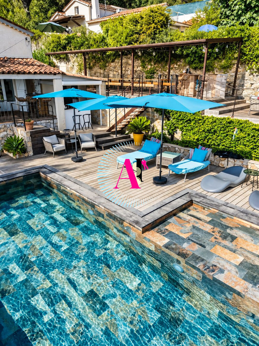 Location Maison Le Cannet Les Collines – Villa meublée de prestige, vue mer, Le cannet