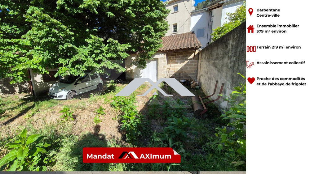 Vente Immeuble Ensemble immobilier maison de ville et terrain constructible Barbentane