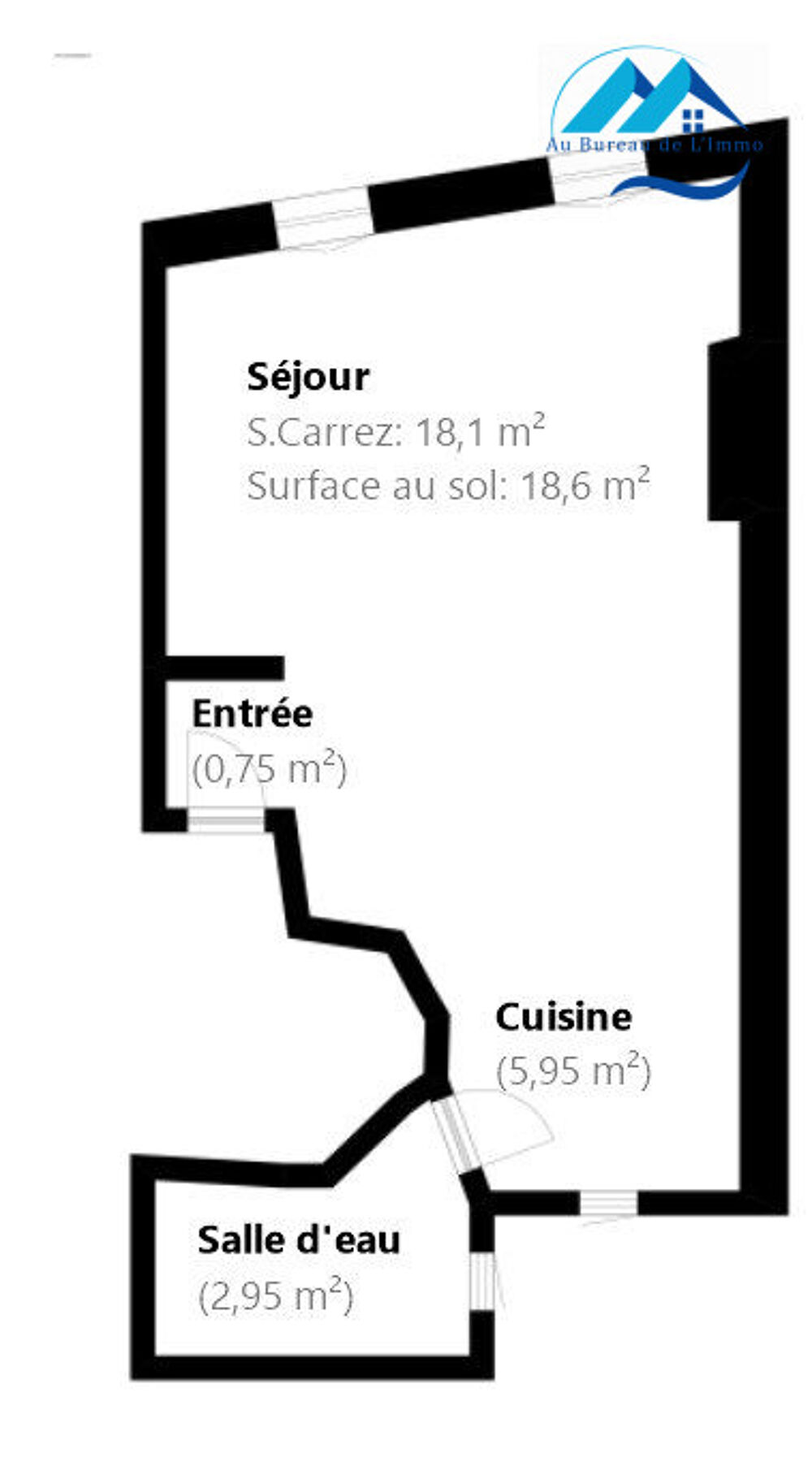 Vente Appartement Studio de 27,75 m² – Avenue de Toulon – Marseille 13005 Marseille 5