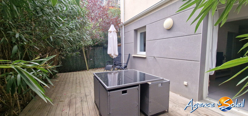 Vente Appartement Beau T2 avec jardin dans résidence sécurisée Canet plage