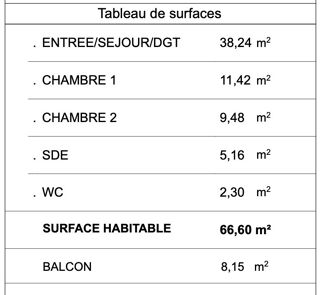  Appartement � vendre 3 pi�ces 67 m�