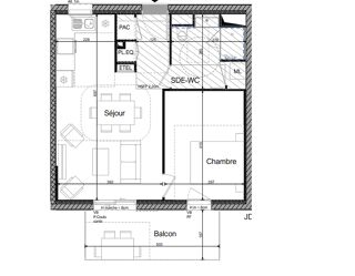  Appartement � vendre 2 pi�ces 47 m�