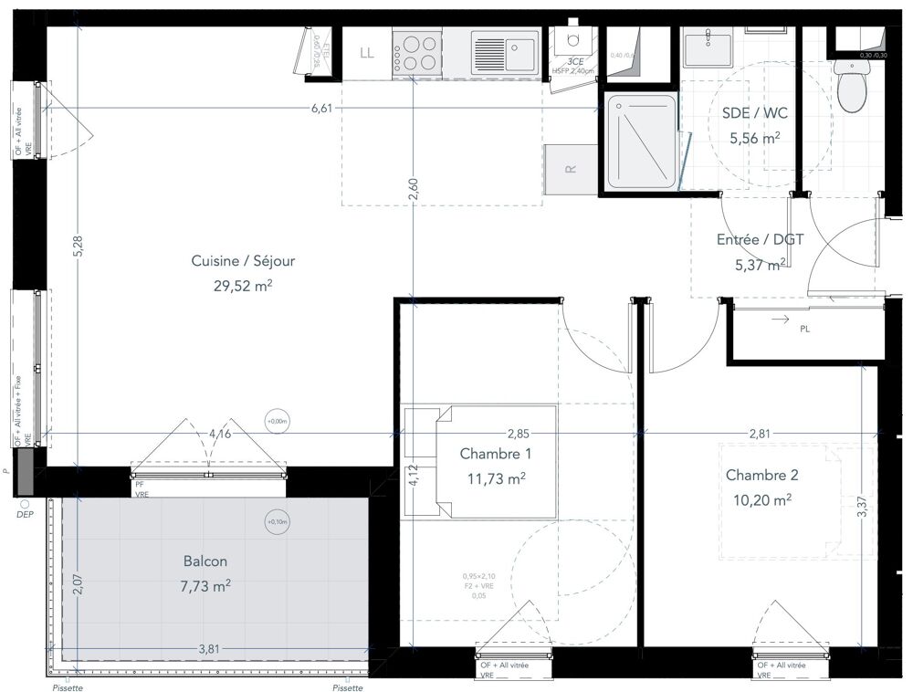 Vente Appartement T3 expo sud ouest Plouharnel