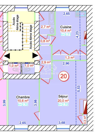  Appartement � vendre 2 pi�ces 49 m�
