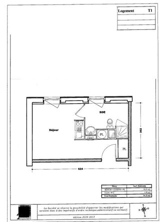  Appartement � vendre 1 pi�ce 22 m�