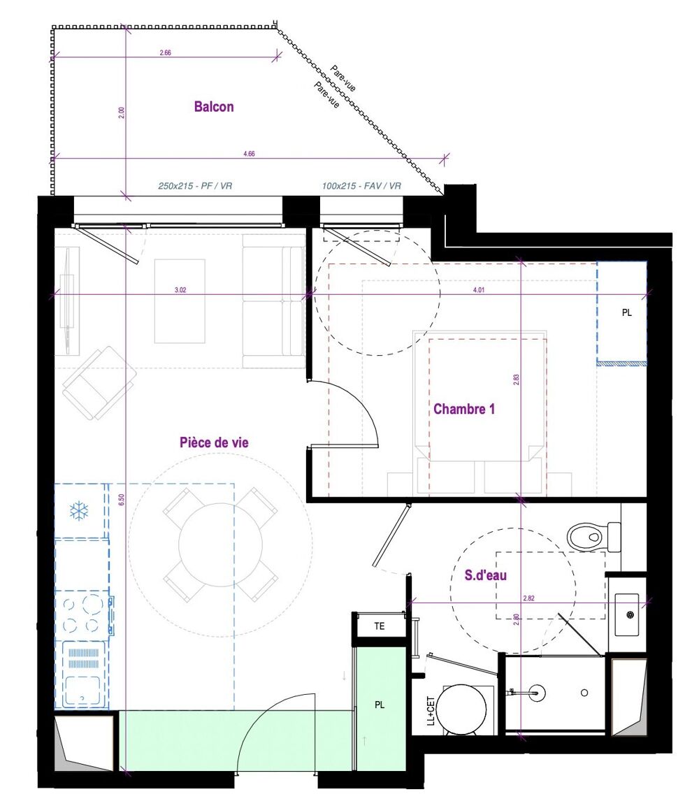 Vente Appartement T2 neuf 2è étage / terrasse et parking Cherbourg-en-cotentin