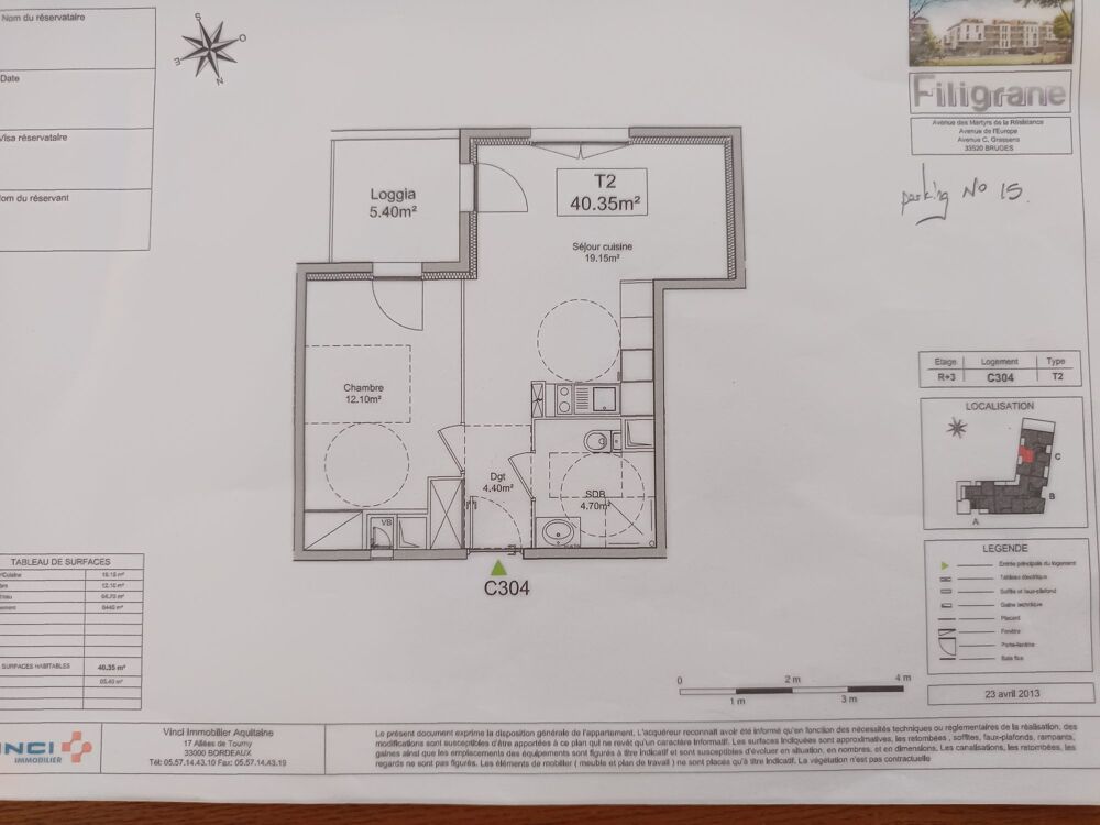 Appartement à louer Bruges