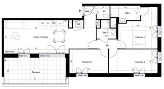  Appartement � vendre 4 pi�ces 82 m�