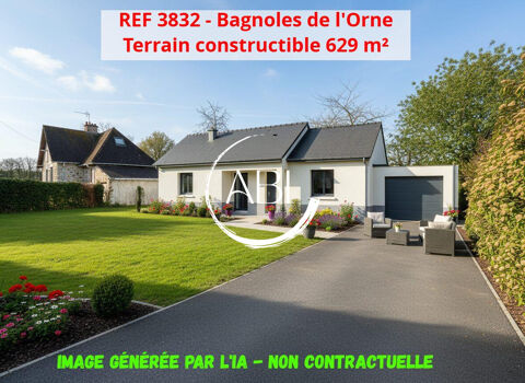 Bagnoles de l'Orne - Terrain constructible 629 m&sup2; &agrave; viabiliser 44800 61140 Bagnoles de l'orne normandie
