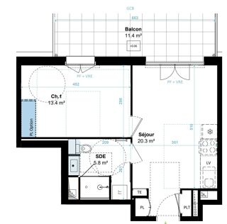  Appartement à vendre 2 pièces 40 m²
