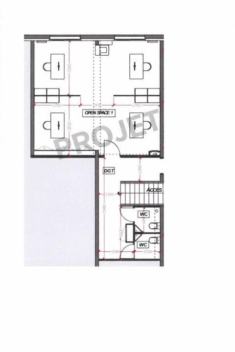   A LOUER - Bureau – Open space de 41 m² – Immeuble professi 