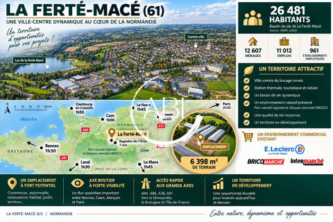   LA FERTÉ-MACÉ – OPPORTUNITÉ D'IMPLANTATION POUR ENSEIGNE NA 