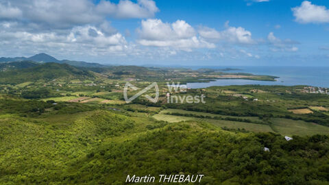   LE MARIN – TERRAIN VIABILISÉ – VUE MER PANORAMIQUE 