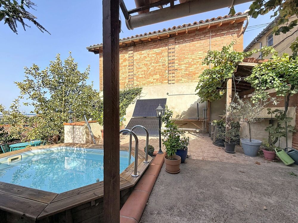 Vente Maison CARAMAN – Maison de village 110 m² avec jardin, piscine et vu Caraman