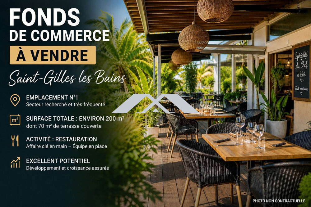   Fonds de commerce restauration - Saint Gilles les Bains 