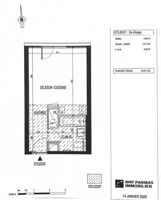 Appartement � vendre 1 pi�ce 23 m�